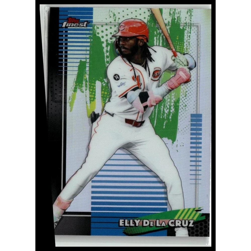 Topps 2026 Finest } Elly De La Cruz CIN Base Common Refractor